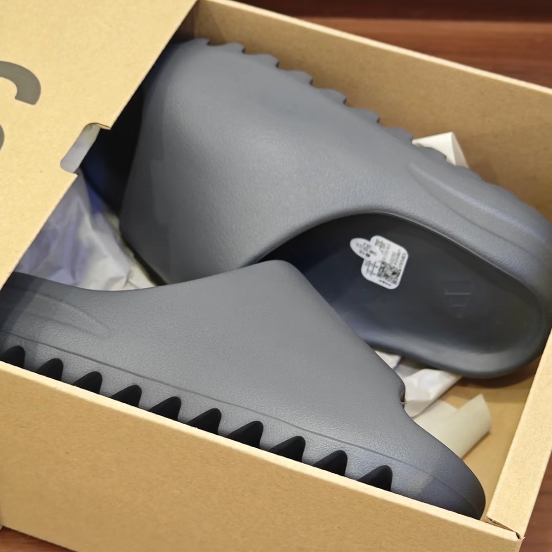 New Adidas Yeezy Slide ID4132 Granite Unisex Slipper Outdoor Sandal Without Box
