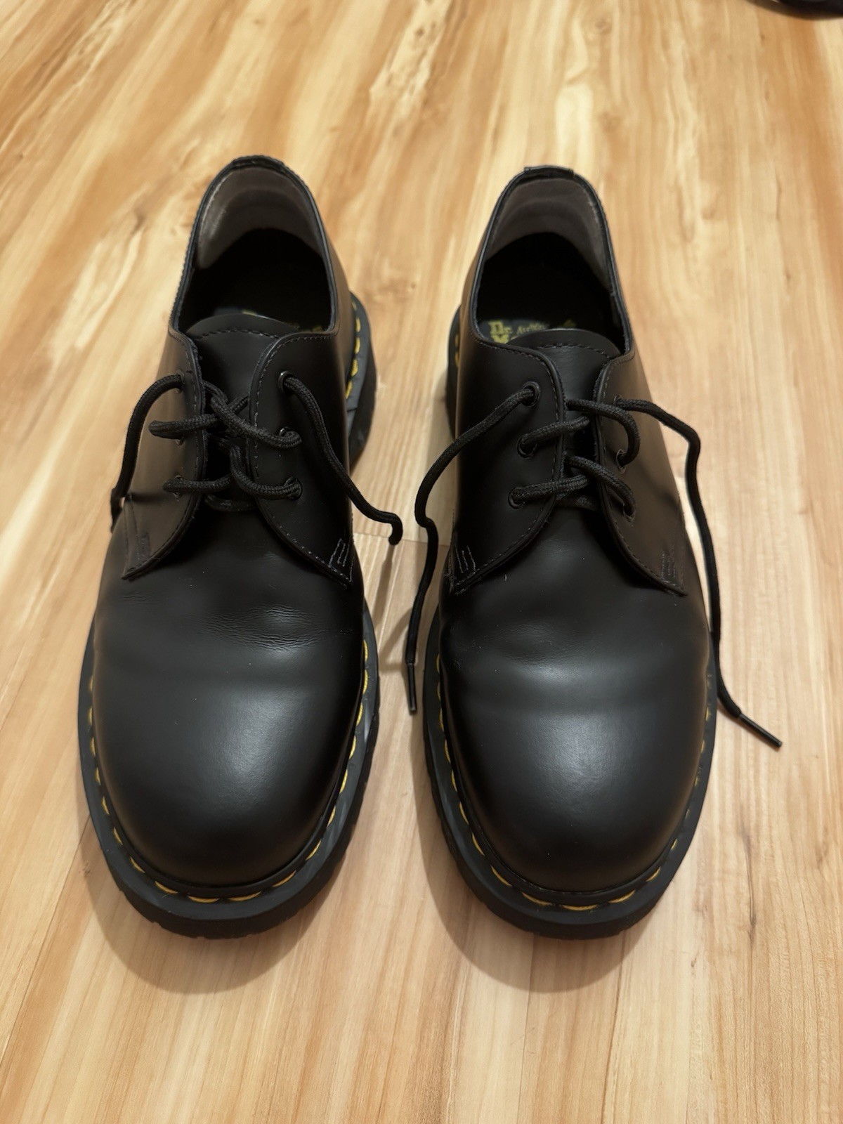 Black Dr. Martens 1461 bex smooth leather in US Men’s 12