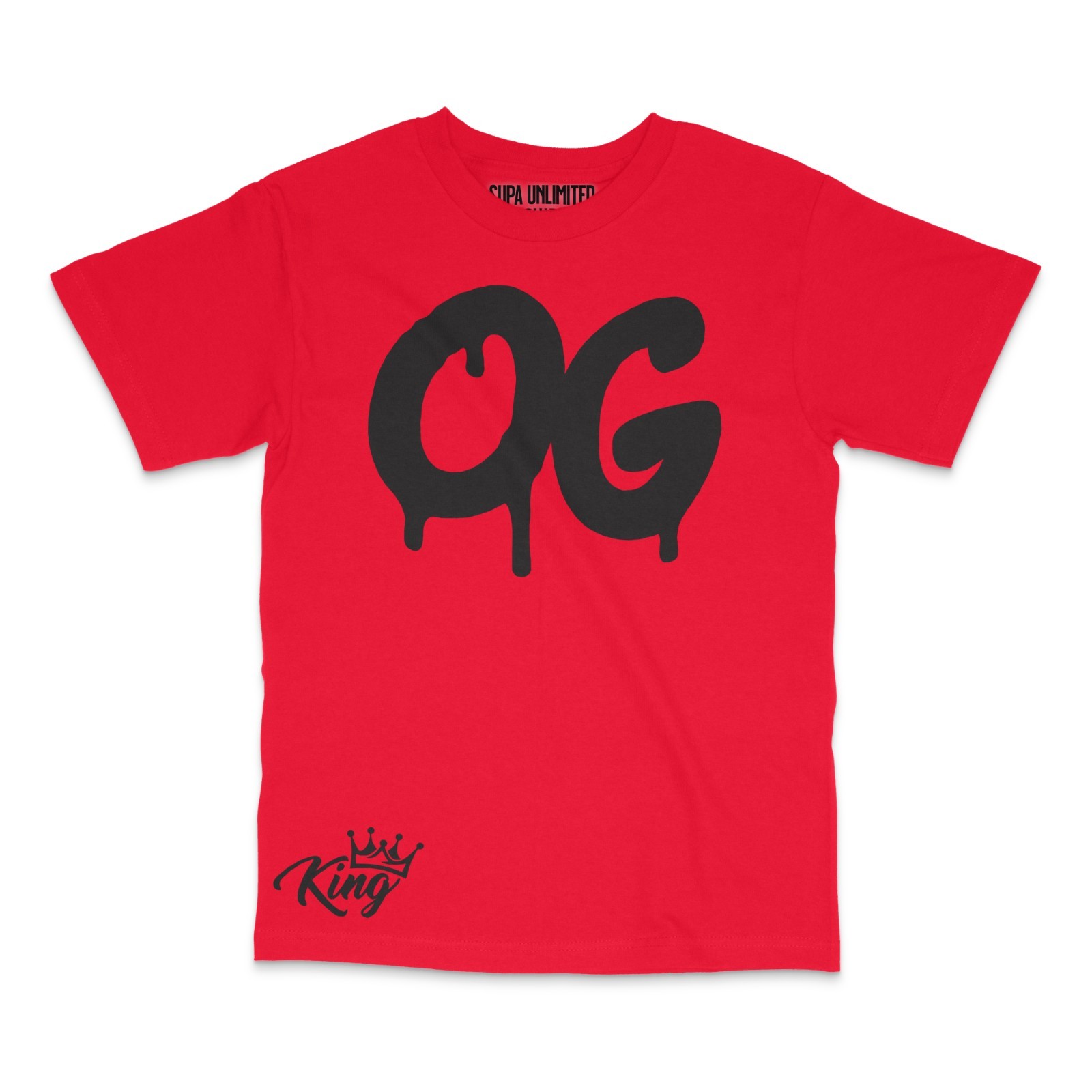 Urban Hip Hop Design Style Black Men’s T Shirt OG King Graffiti Graphic Tees