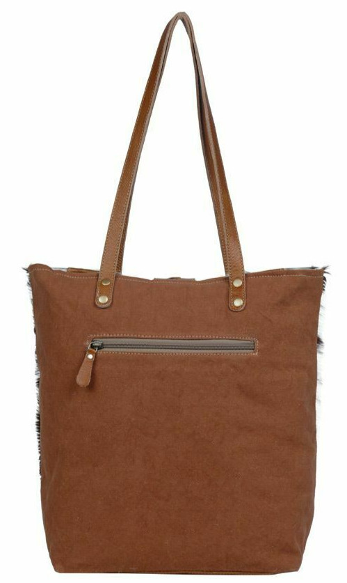 Myra Bags – Grizzly Bear Canvas & Hairon Bag