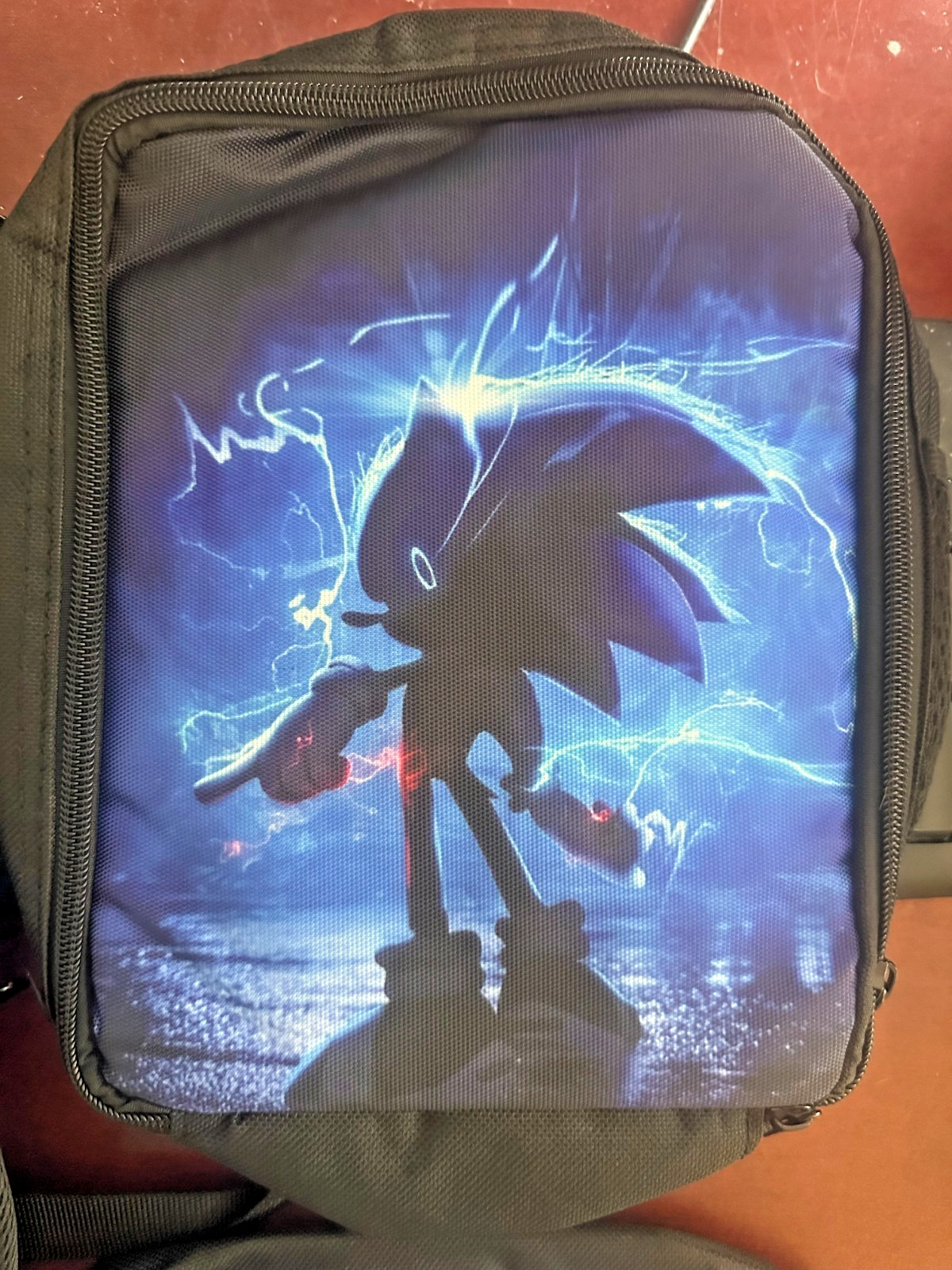 Sonic the Hedgehog Backpack Lunch Bag Pencil Bag Cartoon Backpack 3pcs Set