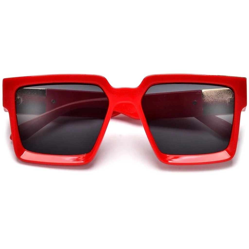 Large Square CHOLO Sunglasses Super Dark Style GANGSTER Style Black Kim Shades