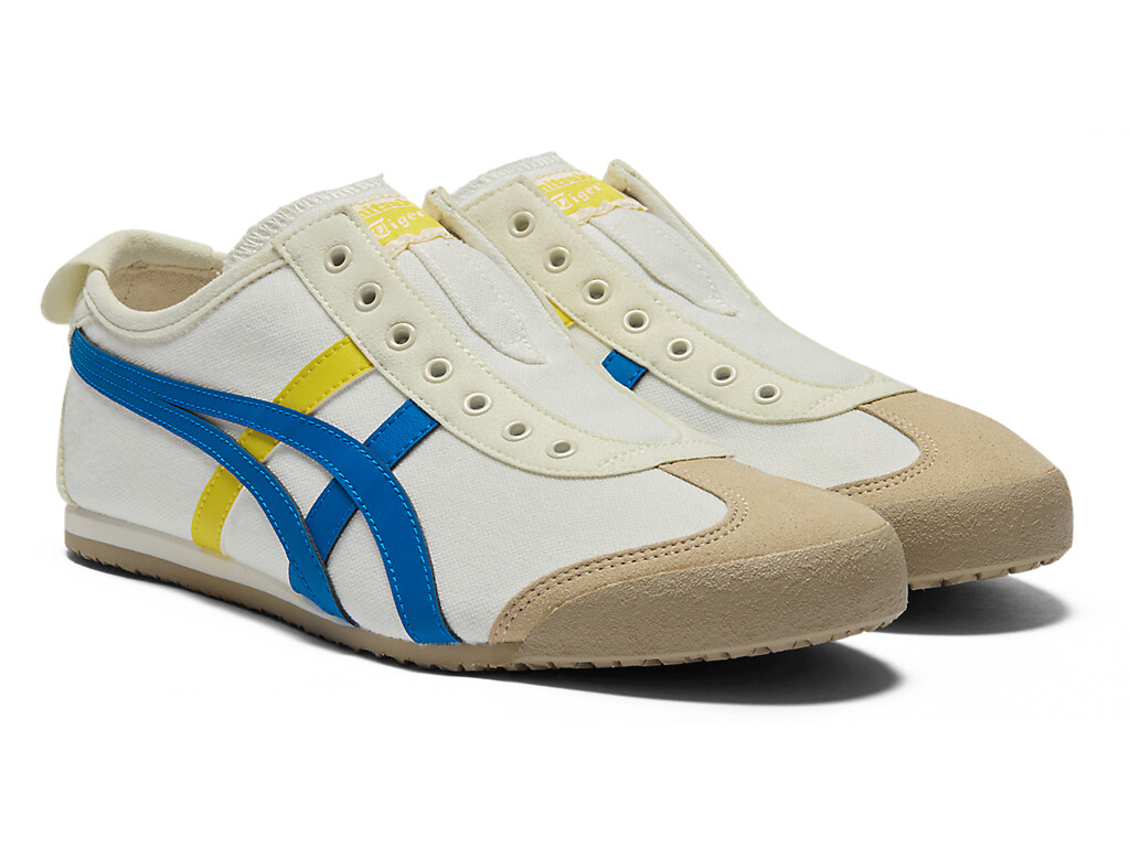 Onitsuka Tiger MEXICO 66 SLIP – ON Canvas WHITE BLACK CREAM BIRCH NAVY TRICOLOR