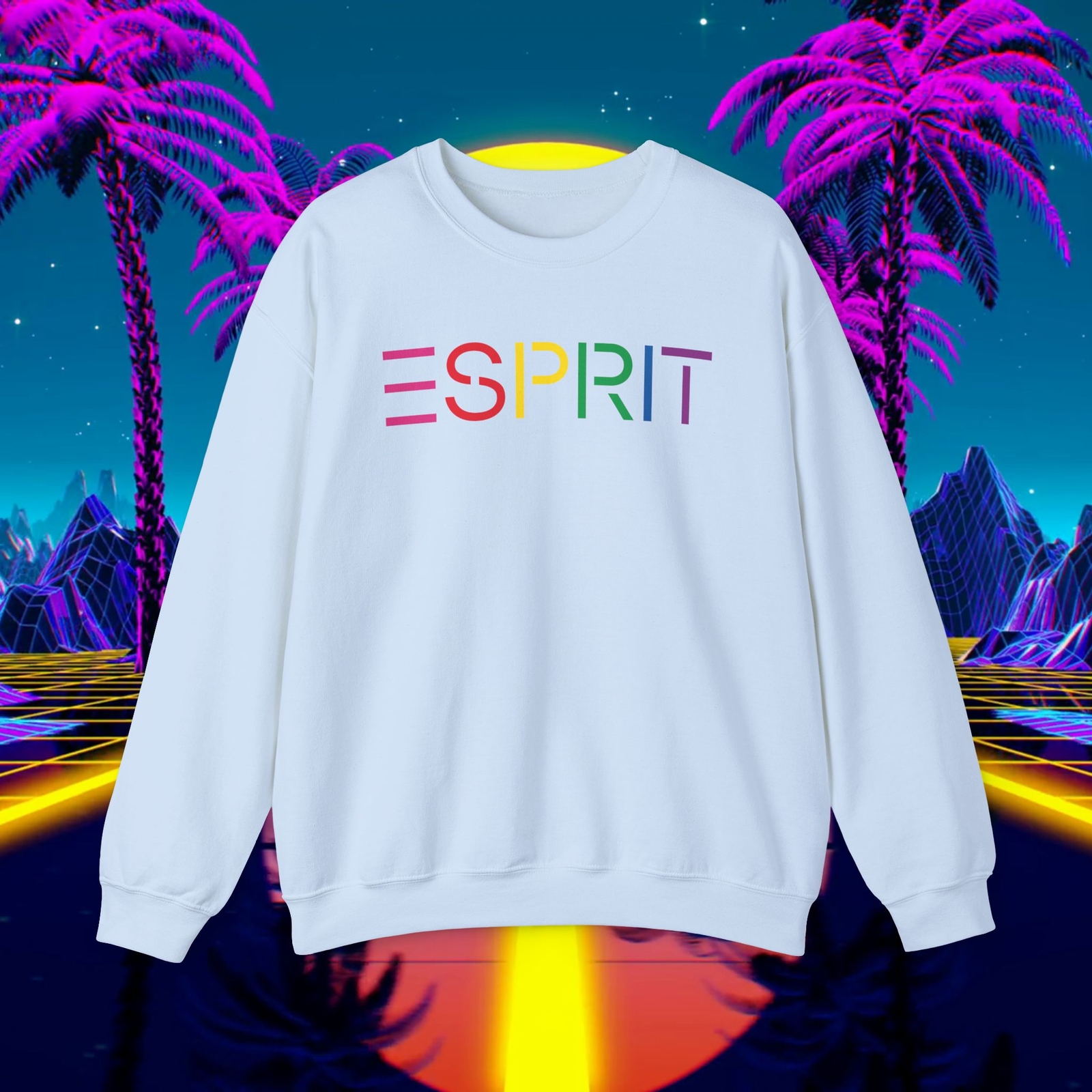 Custom ESPRIT vintage 1980s sweatshirt PASTEL Unisex men women, sweater