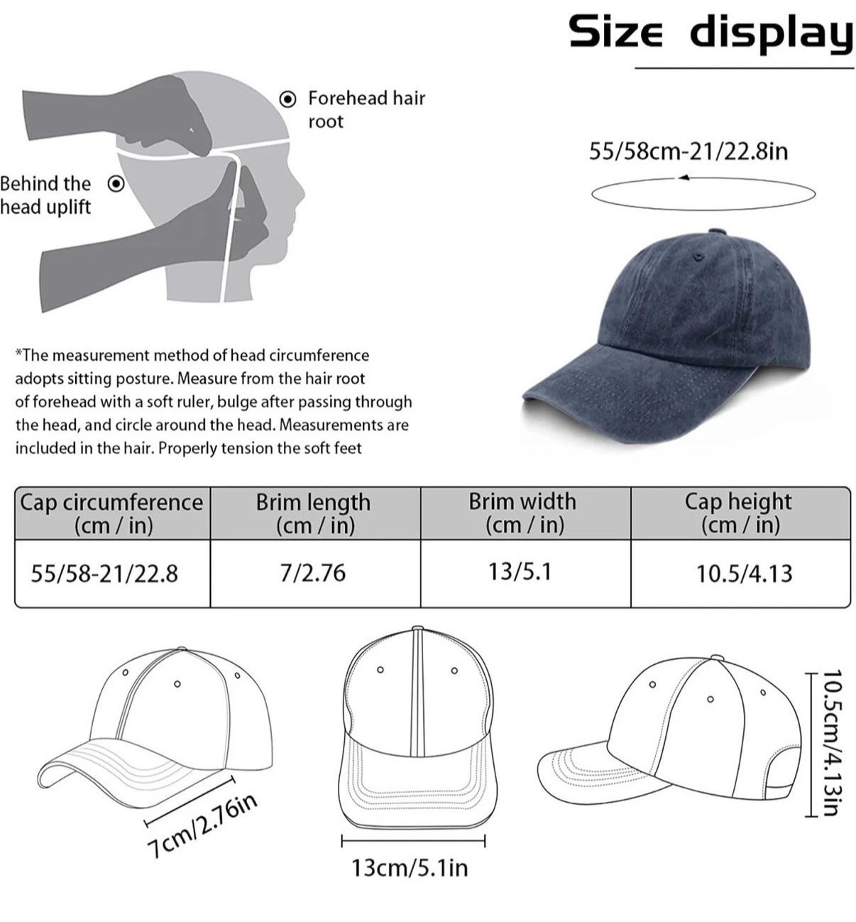 Custom Logo Hat Print Your Design Baseball Cap Personalized Name Text Adjustable