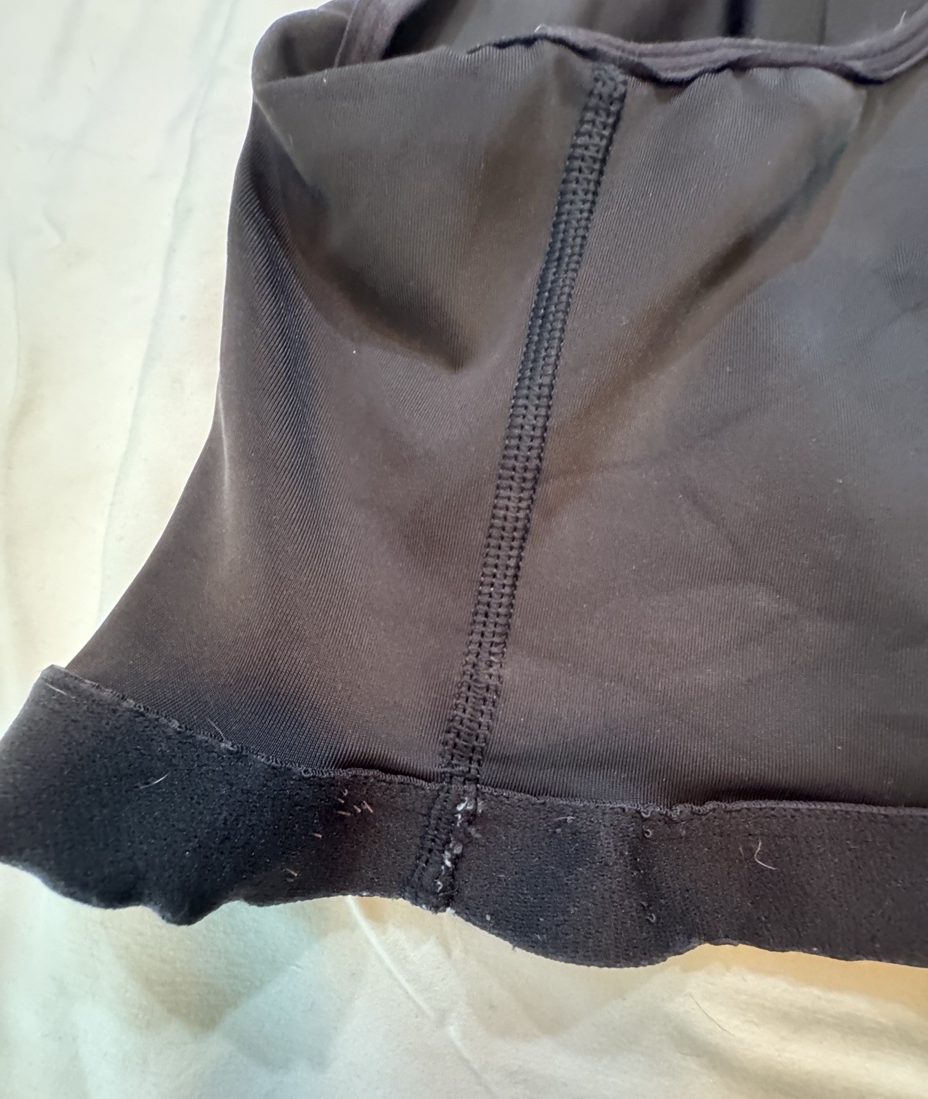 Ruby Ribbon Black Demiette Racerback Sports Bra W/Adjustable Straps Size 44