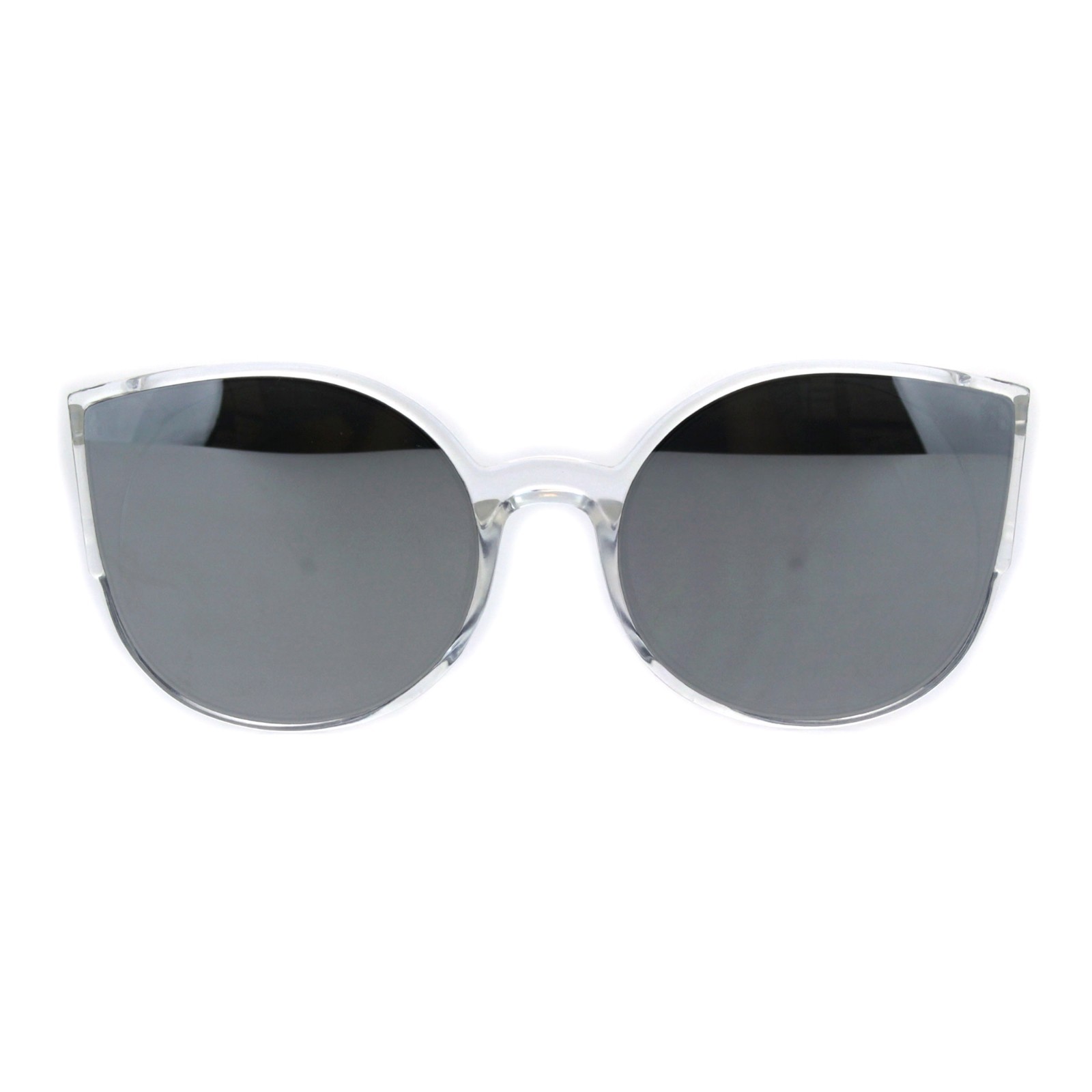 Womens Round Cateye Sunglasses Trendy Retro Fashion Shades Mirror Lens UV 400