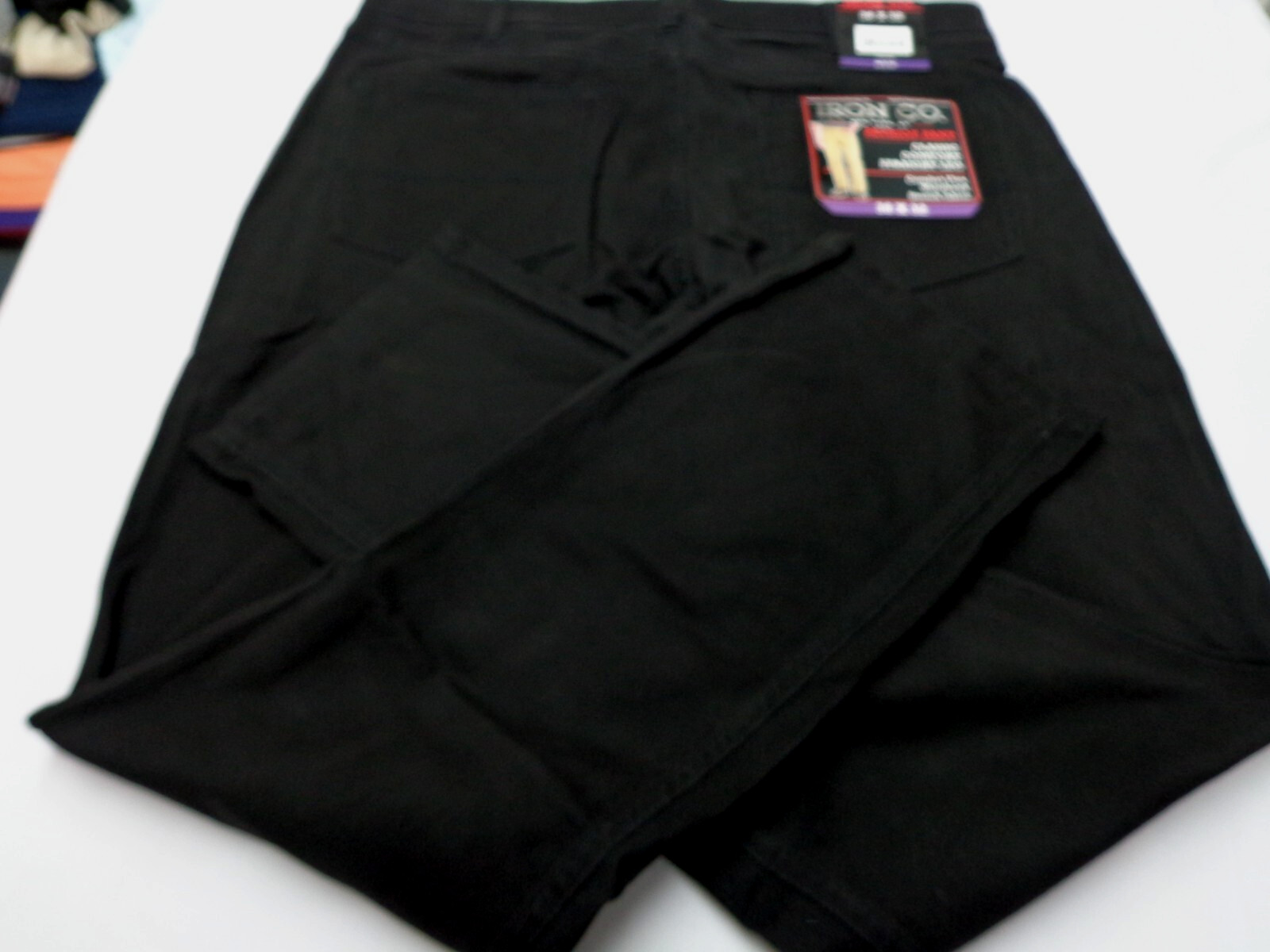 Iron Co. Men’s Classic Stretch Comfort Patriot Pants Black 36 x 32