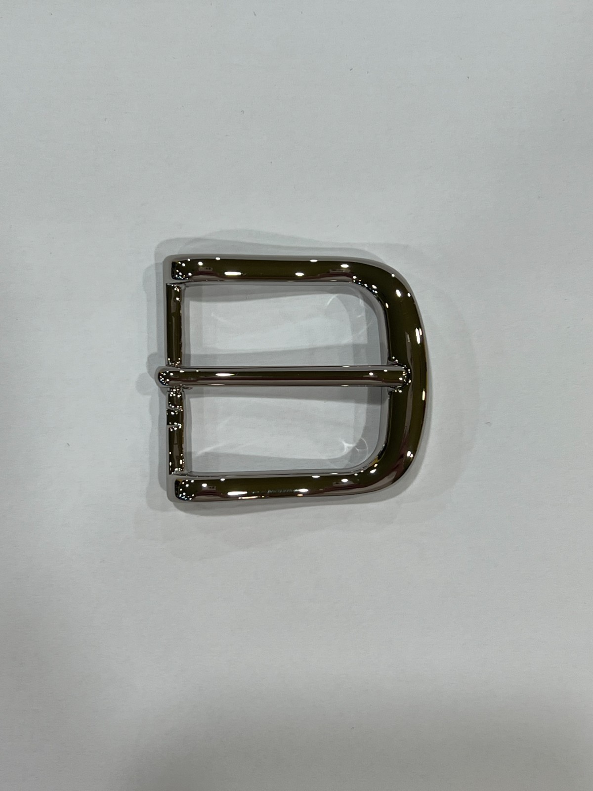 Solid Brass Nickel Belt Buckle Made in Italy Fits 1.38″ Belt Strap