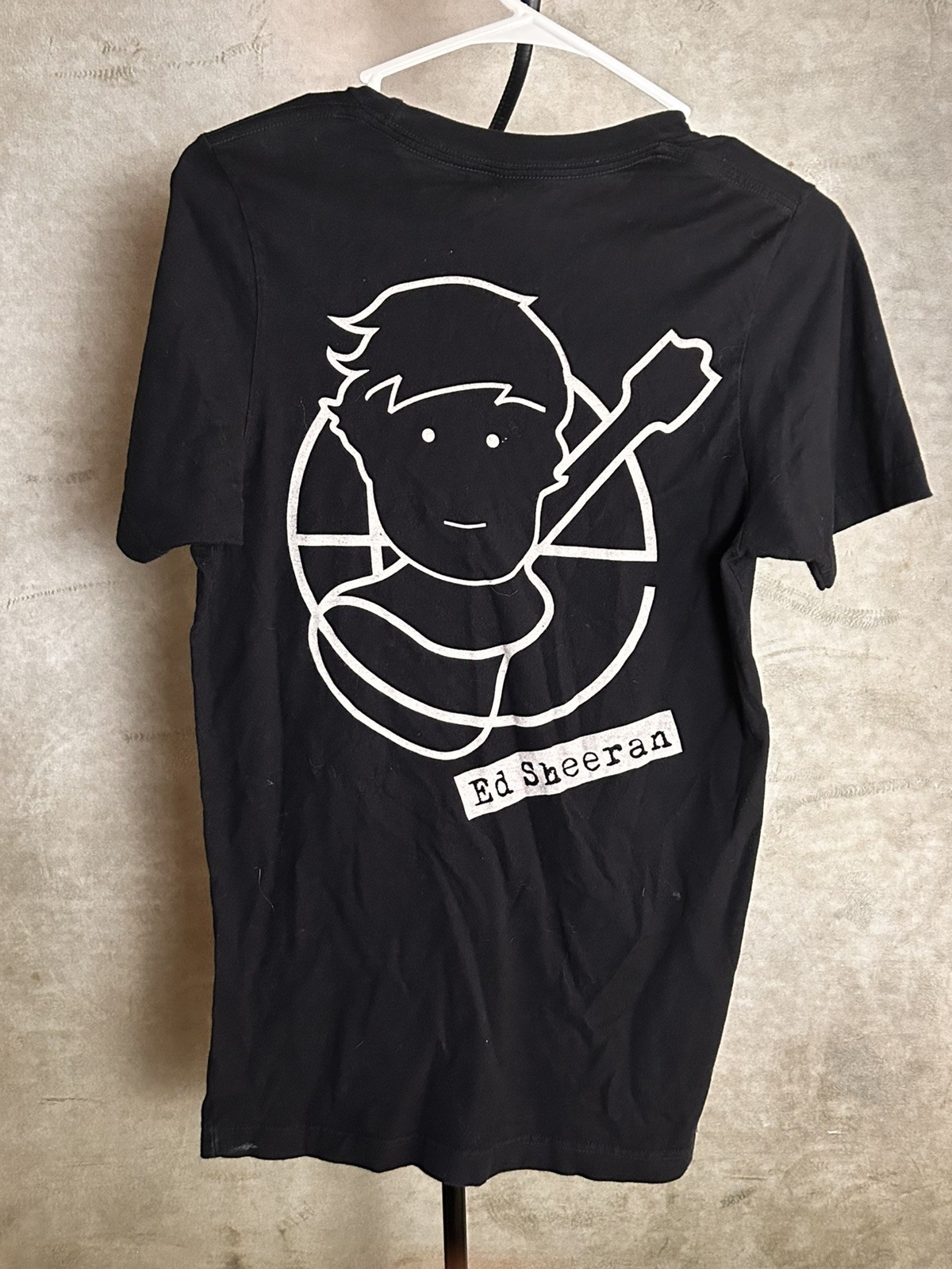 Ed Sheeran Graphic T-Shirt Black Size S