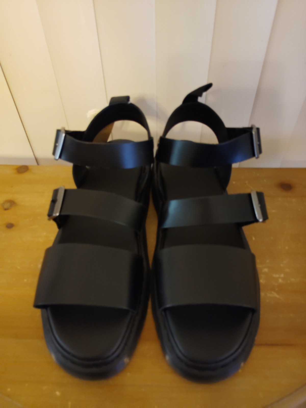 Dr. Martens Gryphon Mens Gladiator Sandals Black Atlas Leather Mens Size US 14