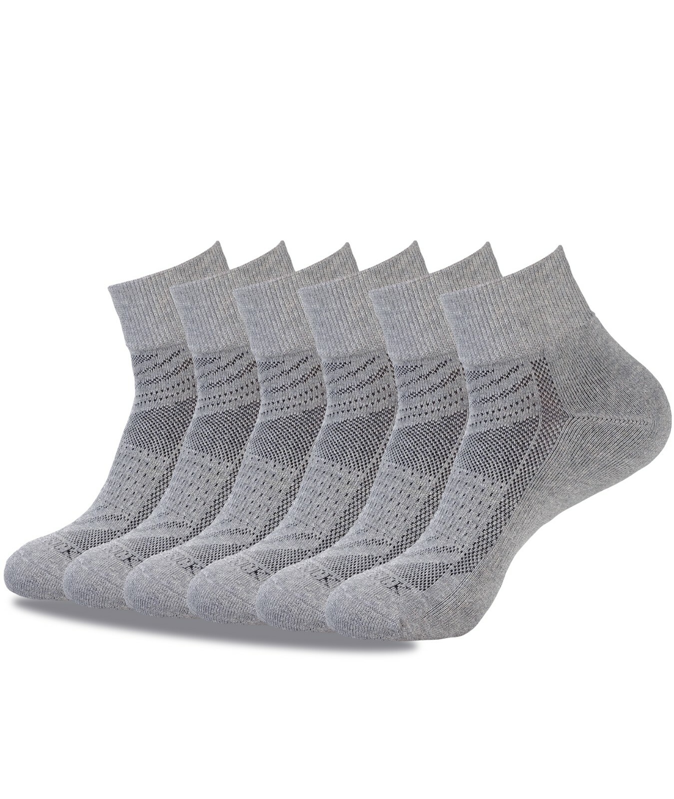 6 PAIR QUARTER CREW SOCKS ANKLE LOW CUT SUPER SOFT CUSHIONED COTTON ALL SIZES