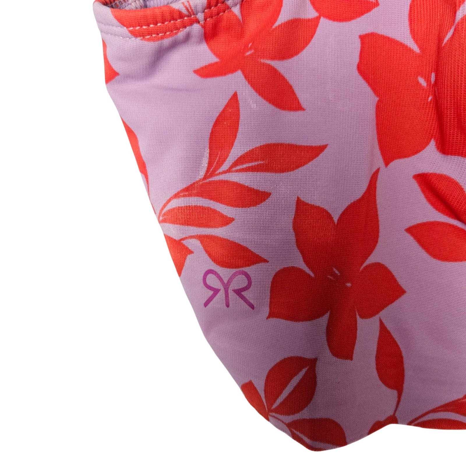 Ruby Ribbon Demiette Pink Purple Floral Print Size 42 Bra Wireless
