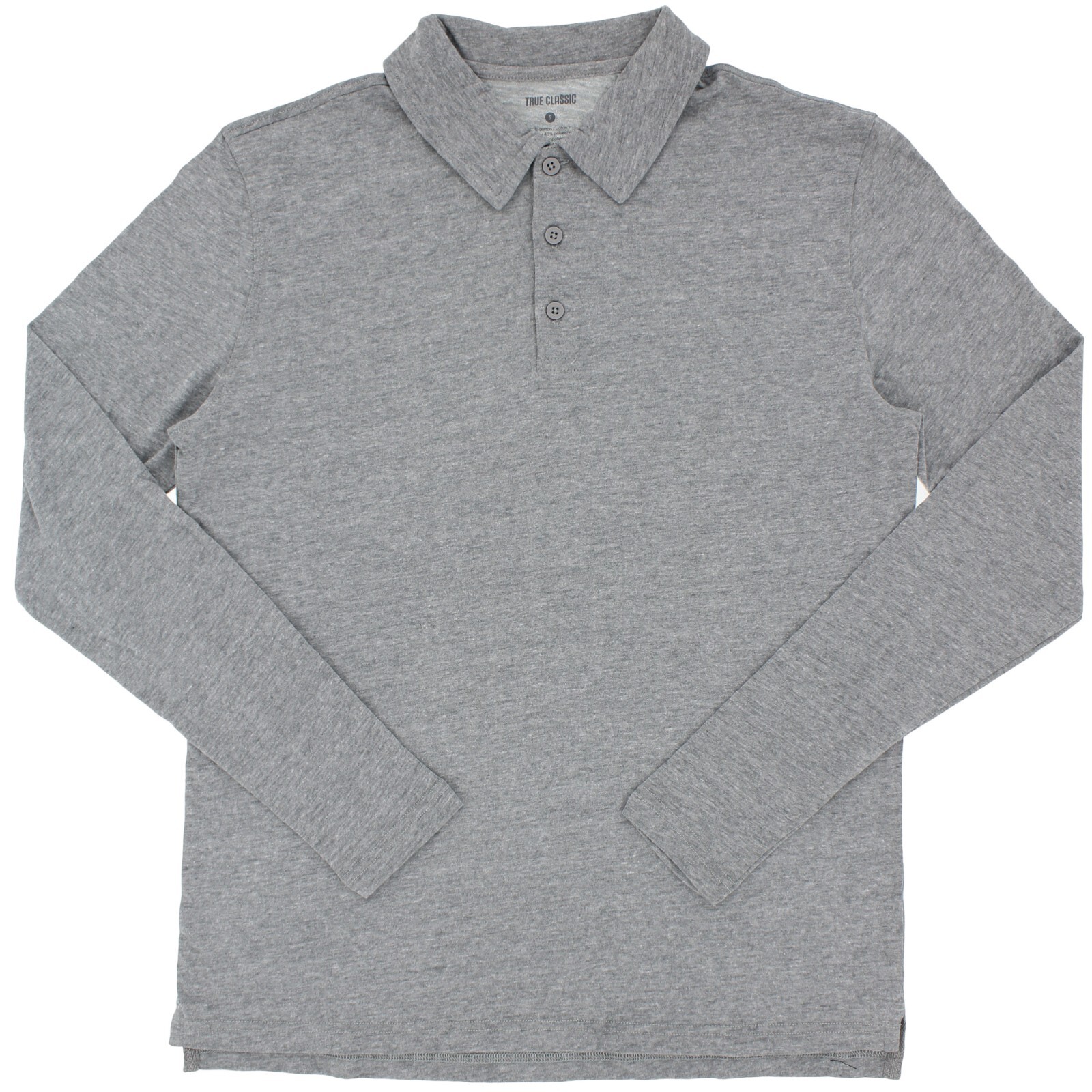 True Classic Men’s Polo Shirt Activewear Long Sleeve Collared Lightweight Jersey