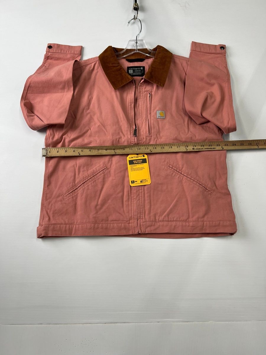 CARHARTT Iconic Crawford Detroit Jacket Women’s Size L Rose Tint
