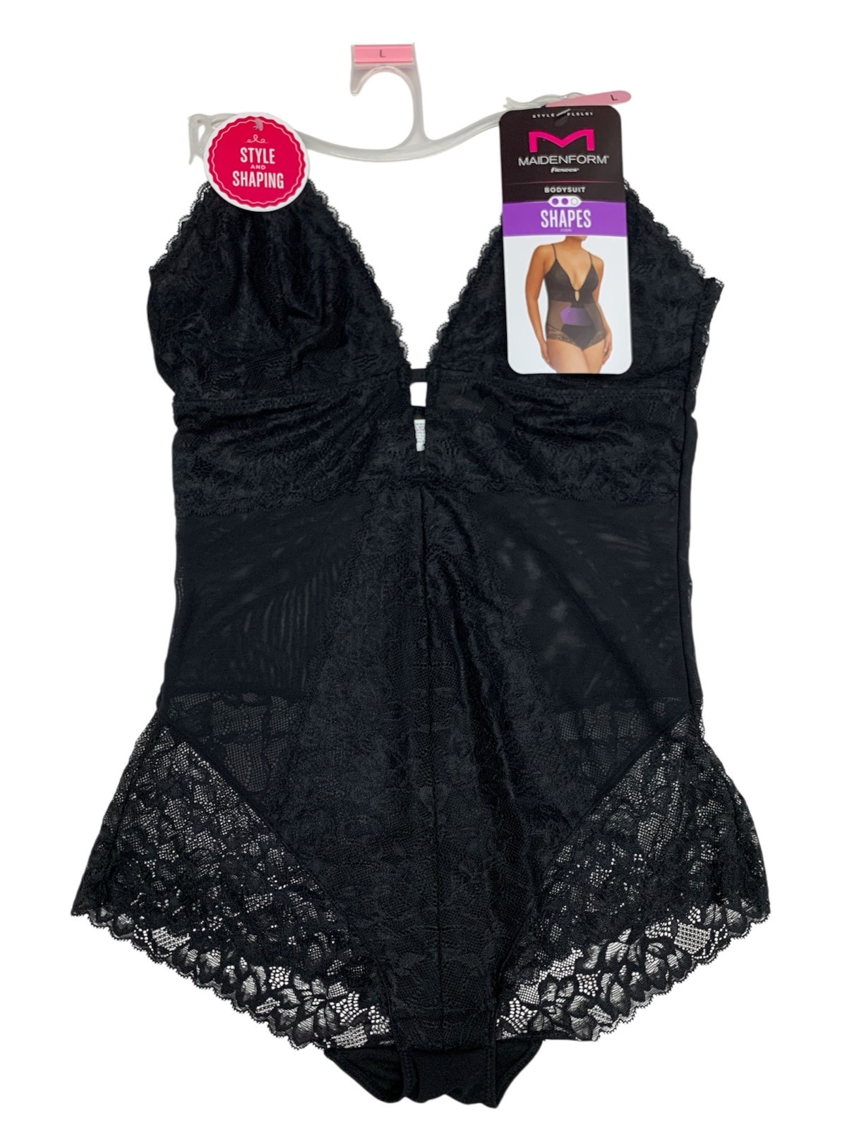Maidenform Women’s Shapewear Firm Control Lace Bodysuit FLSL01, Sizes up-to 3XL