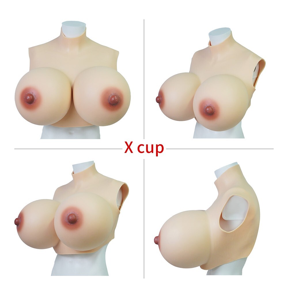 X Cup Huge Boobs S Cup Silicone Breast Forms Breastplate Crossdresser Drag Queen