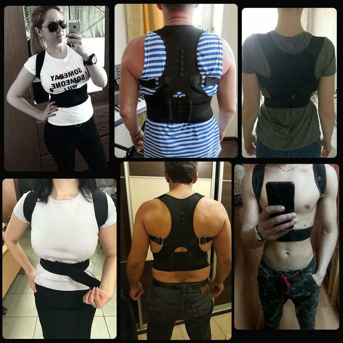 Fajas Ortopedicas Para Hombres Faja Correctora De Postura La Espalda Talla S-4XL