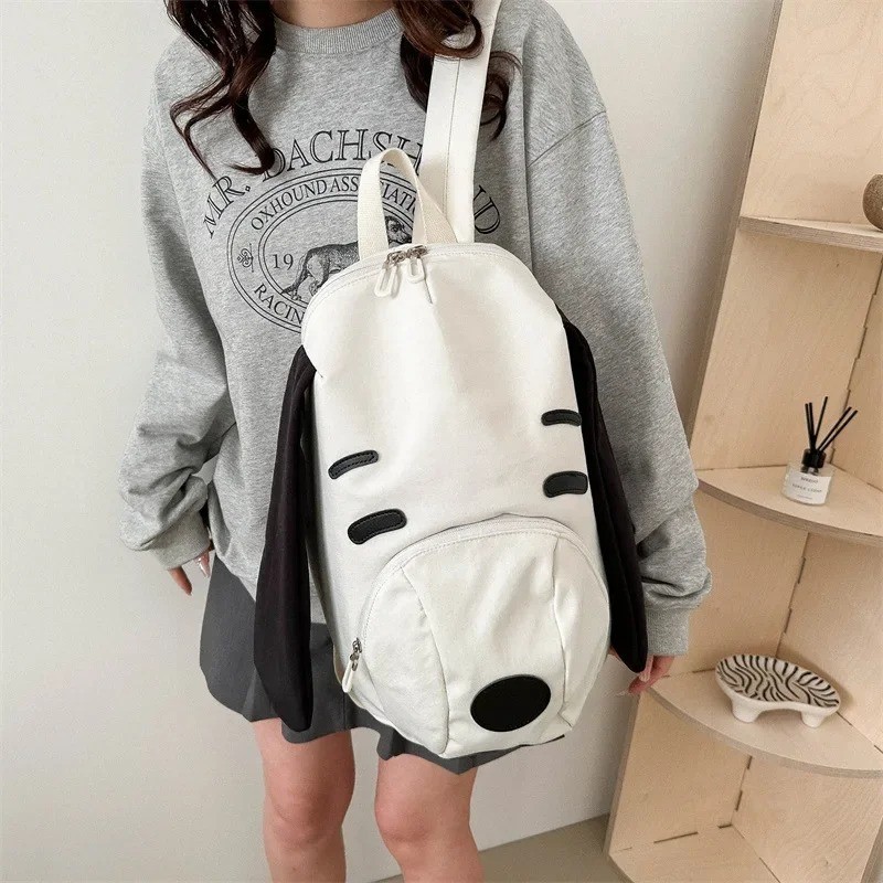 Cute Snoopy Anime Backpack Oxford Cloth Large Capacity Travel School Bag