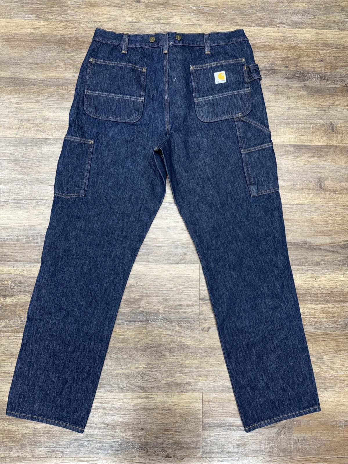 Carhartt Double Knee Rugged Flex Relaxed Fit Logger 103890-l10 Denim 36×34