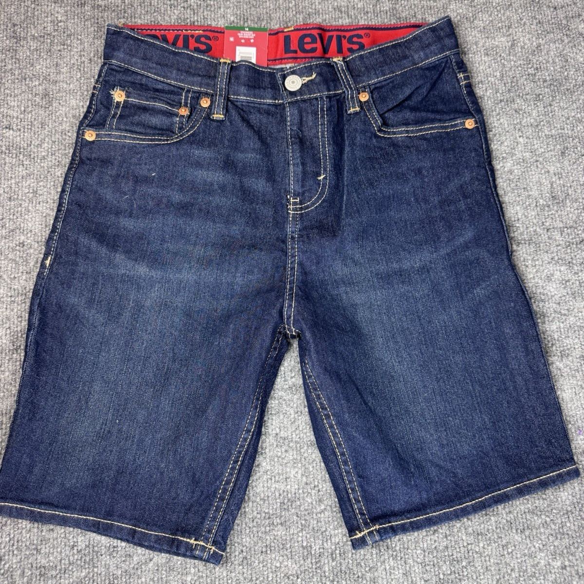 Levi’s 511 14 Regular Boys Denim Shorts Comfort Stretch Waist NWT