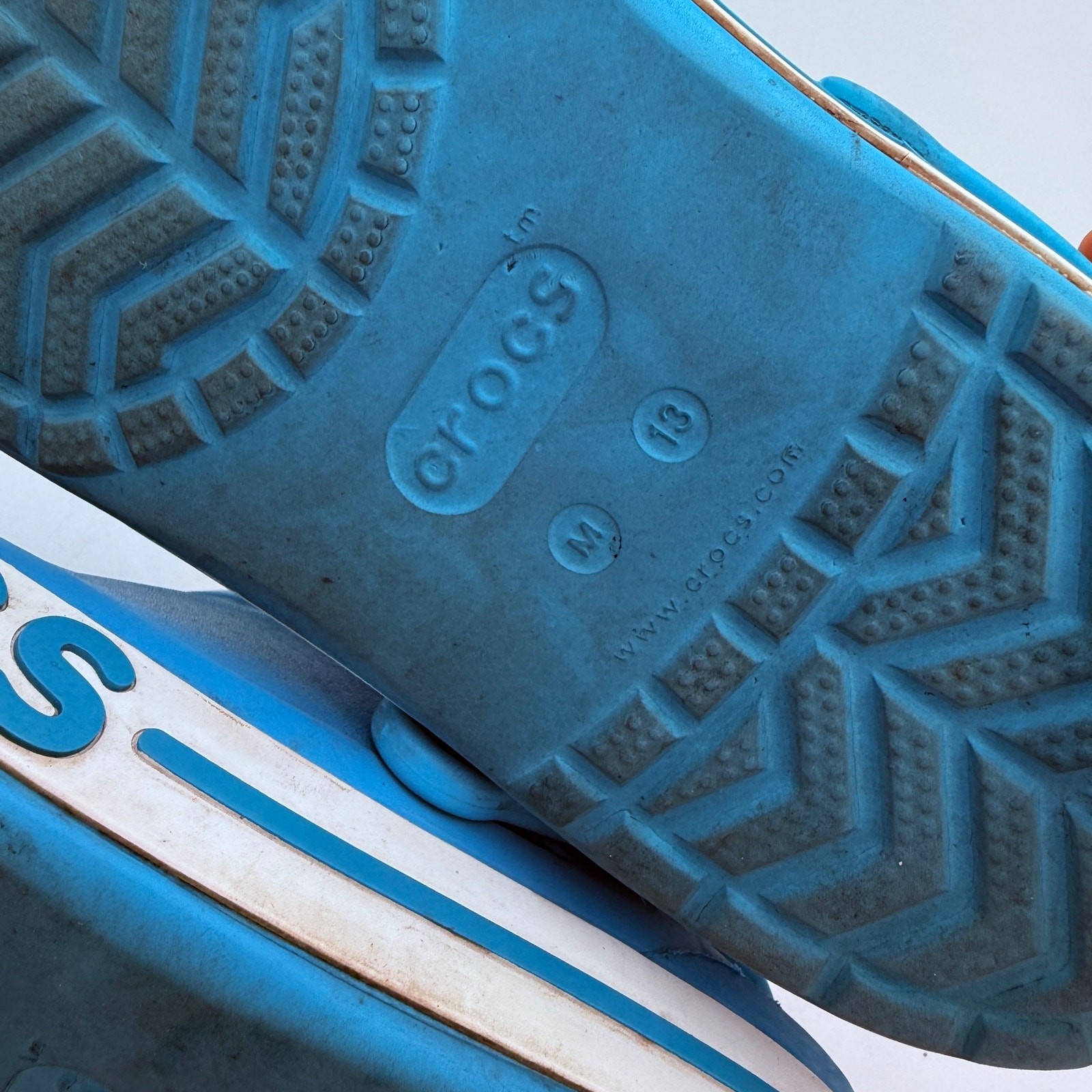 Crocs Men’s Bayaband Turquoise Blue Clogs Sandals Size 13