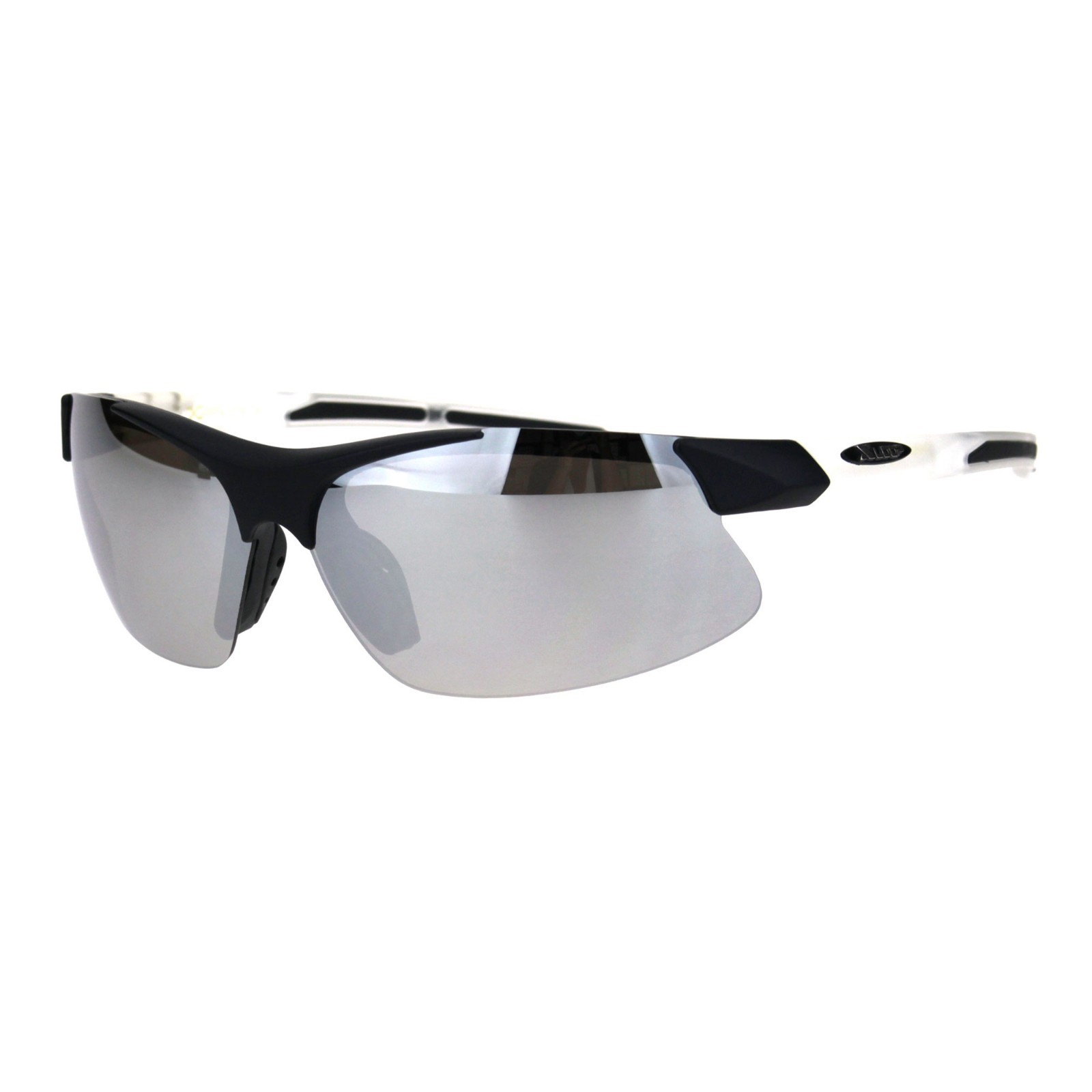 Xloop Sunglasses Mens Wrap Around Half Rim Lite Weight Sports Shades UV 400