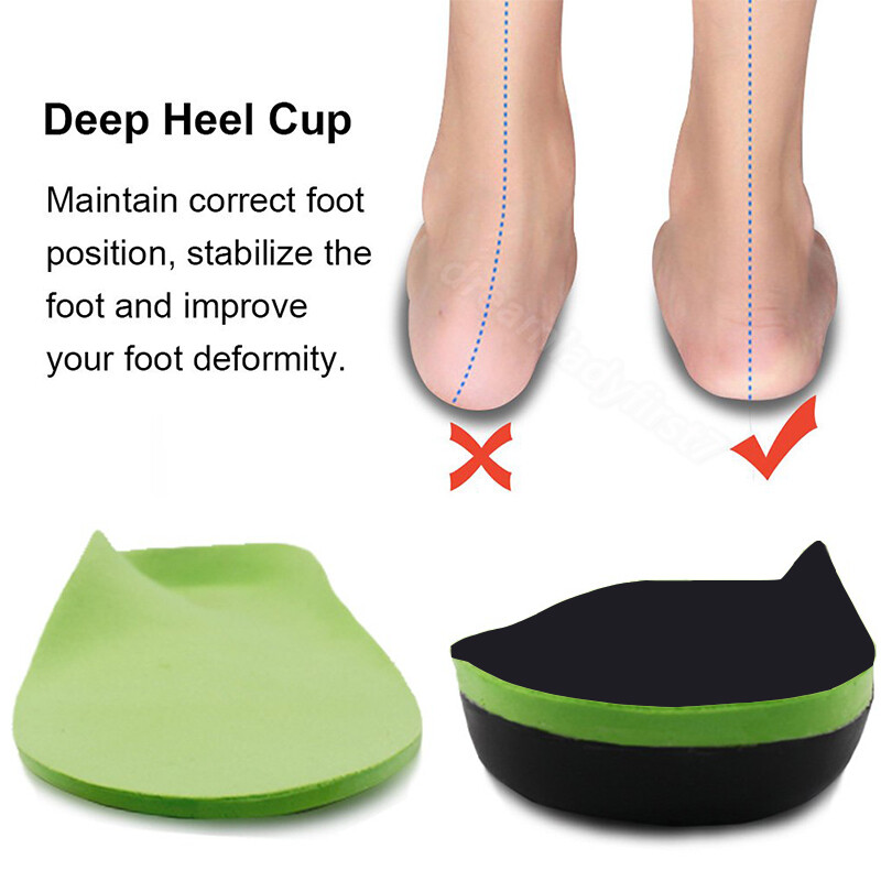 Heavy Duty High Arch Support Orthotic Insoles for Plantar Fasciitis Pain Relief