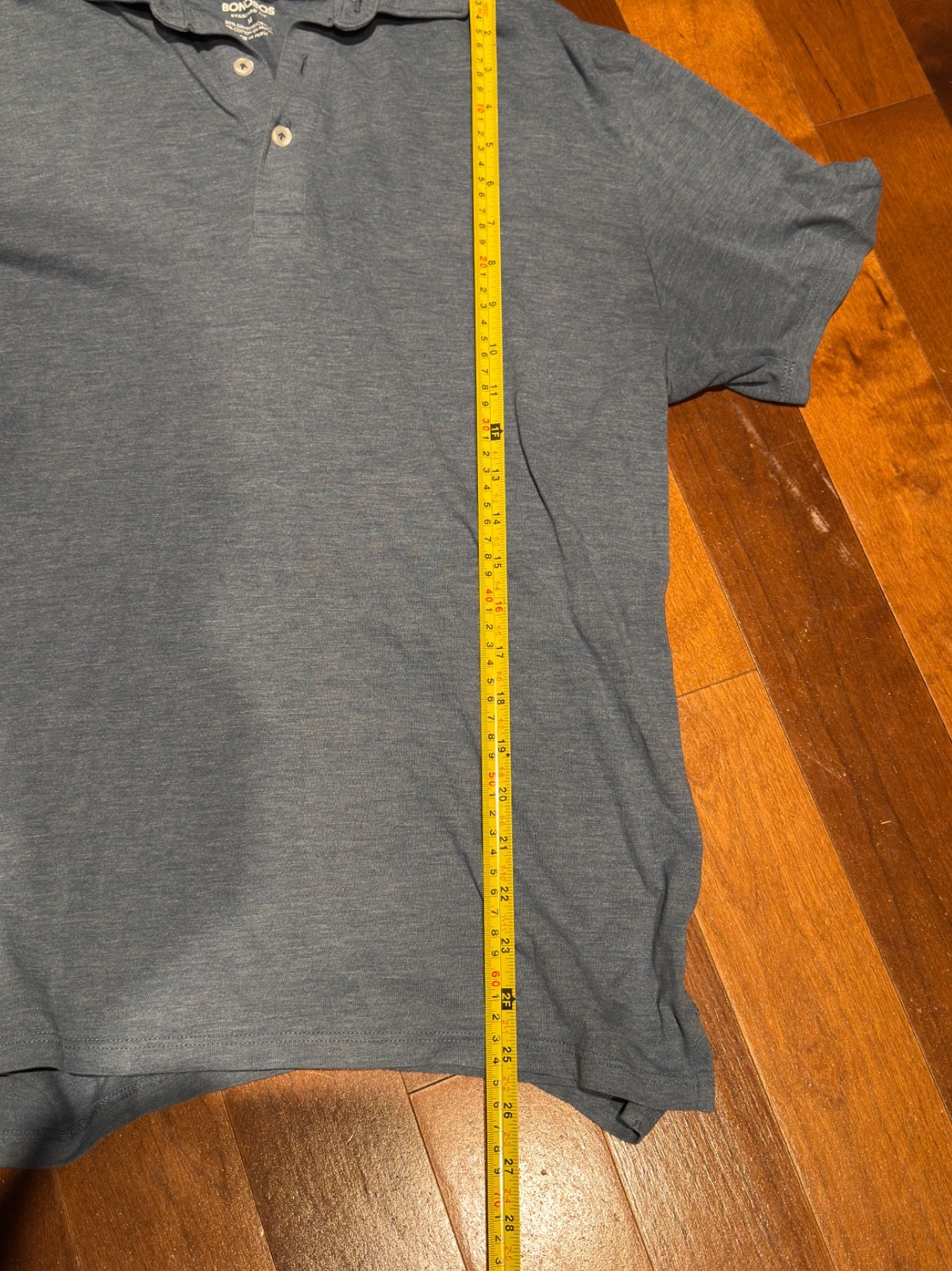 Bonobos Standard Fit Men’s Polo 2 Pack Blue and Gray Medium Pima Cotton Acrylic