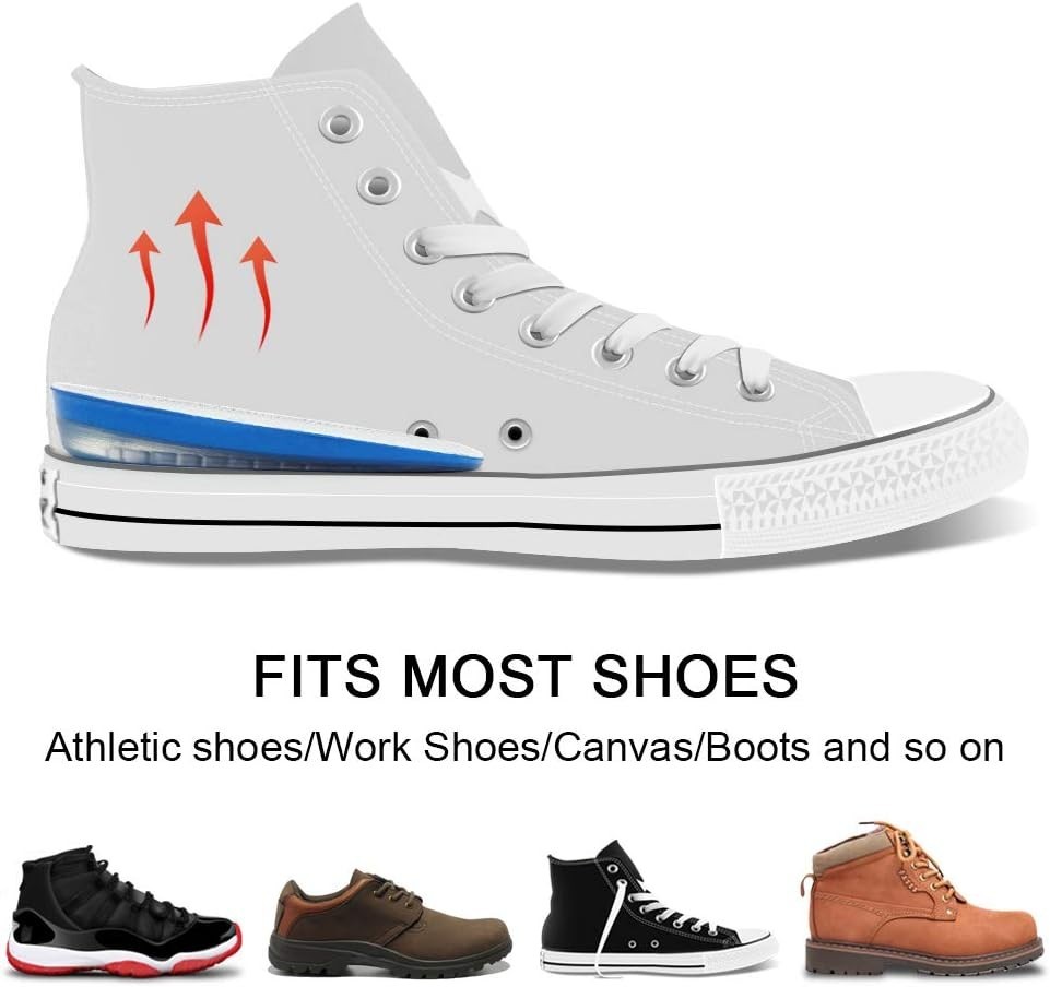 Anti-Slip Height Increase Insoles – Shock Absorbing Heel Lift for All Shoes