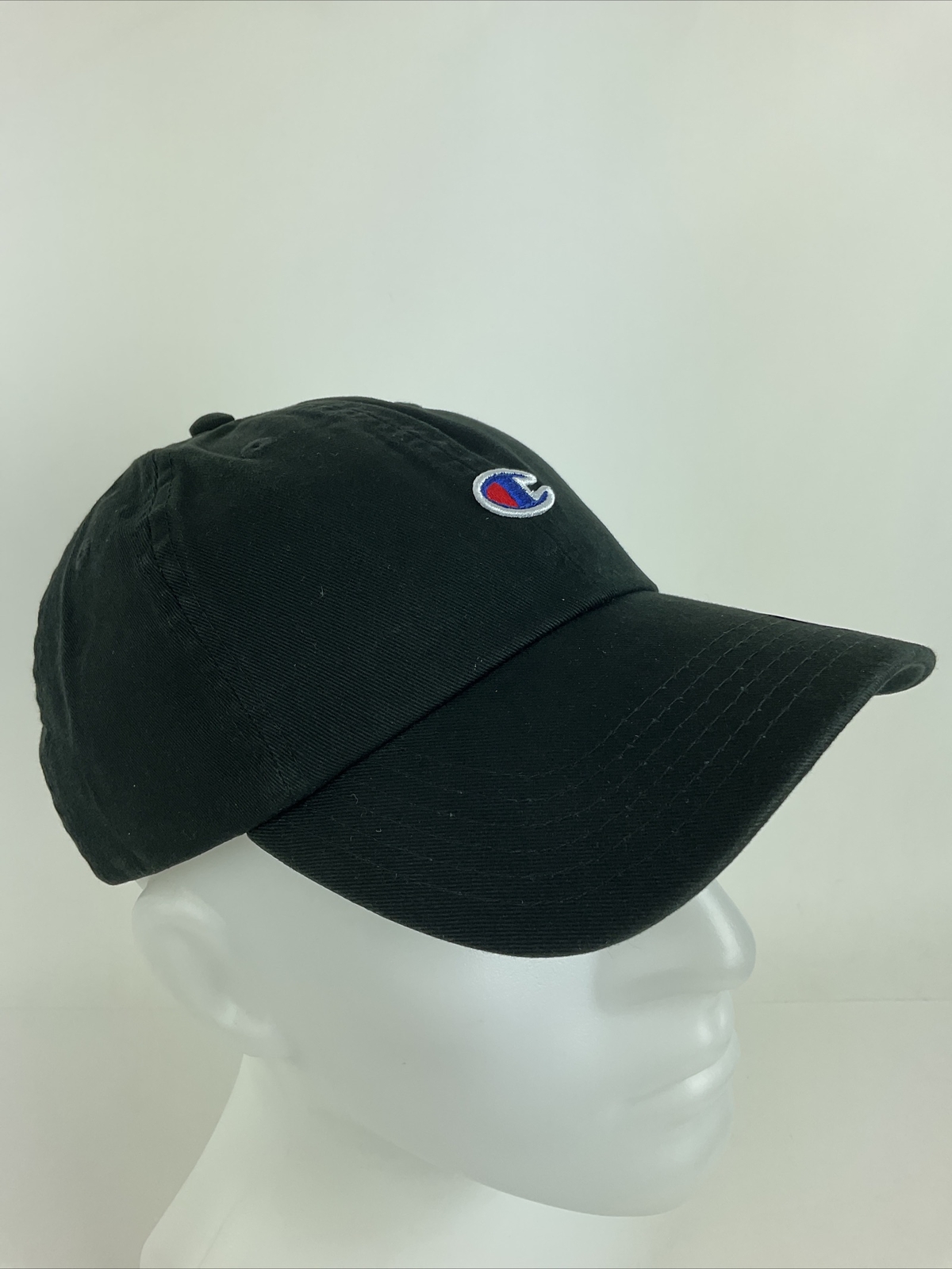 Champion hat cap “C” Logo Embroidered Black Adjustable One Size black