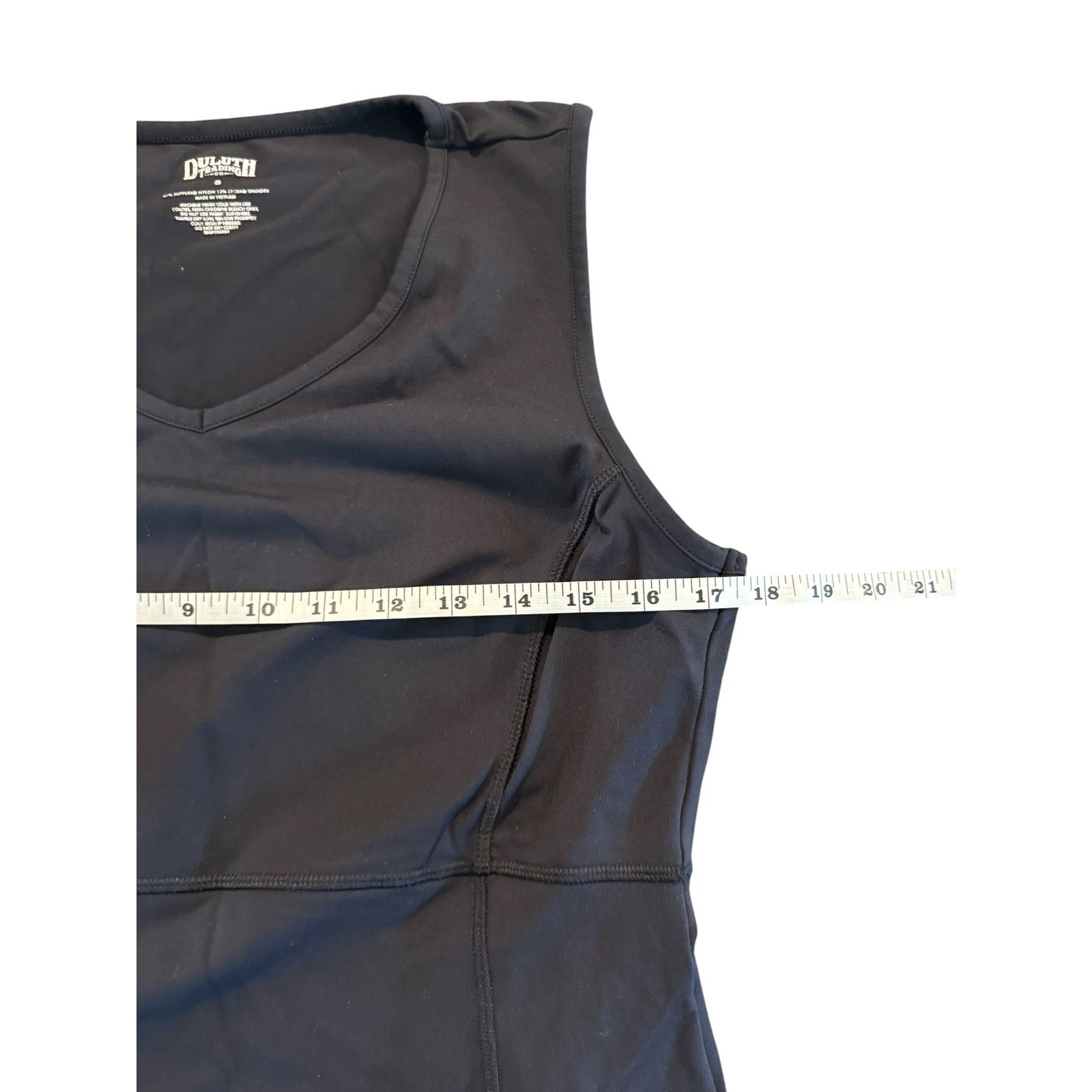 Duluth Trading Women’s Black Sleeveless Performance Dress Small Zip Pocket