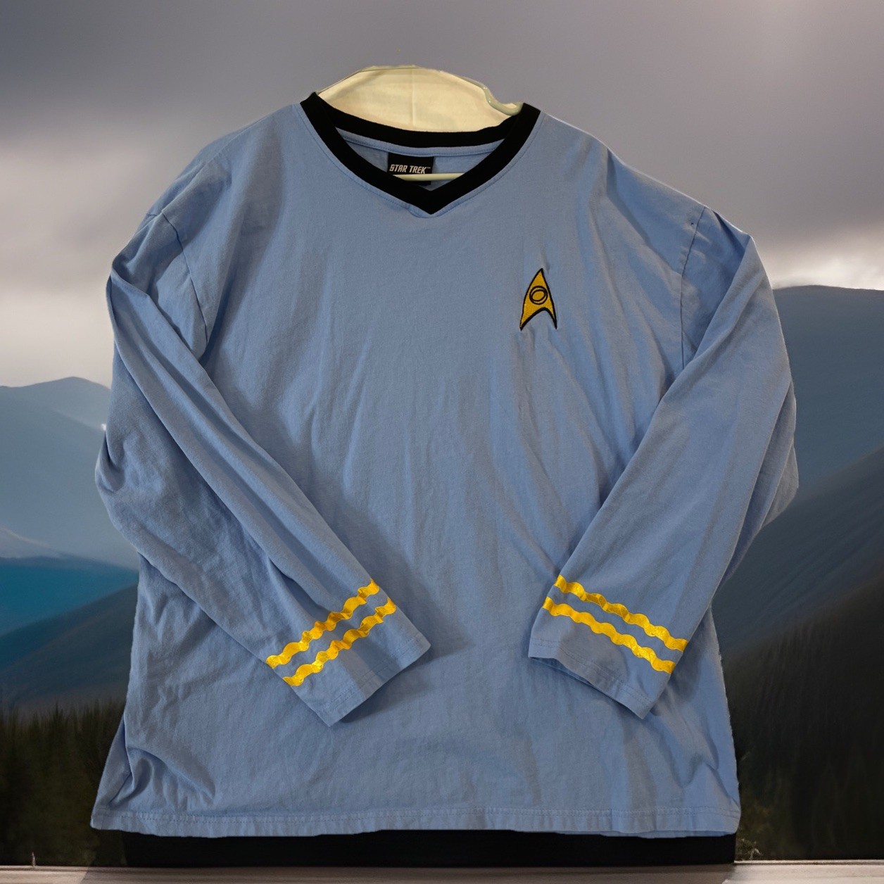 HALLOWEEN COSTUME RUBIE’S STAR TREK SPOCK SHIRT ADULT SZ XL **READ** Party Fun