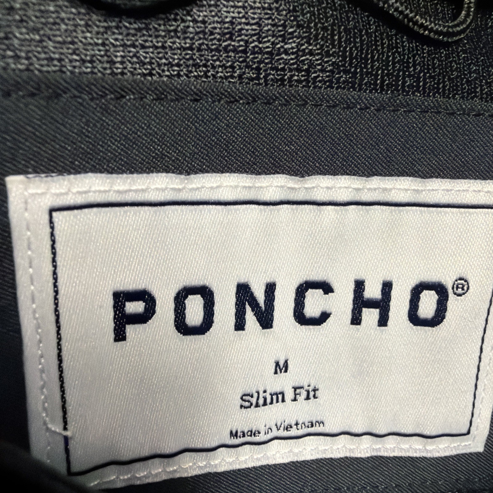 Poncho Men’s Shirt The Piedras Negras Pearl Snap Long Sleeve Medium Slim Fit