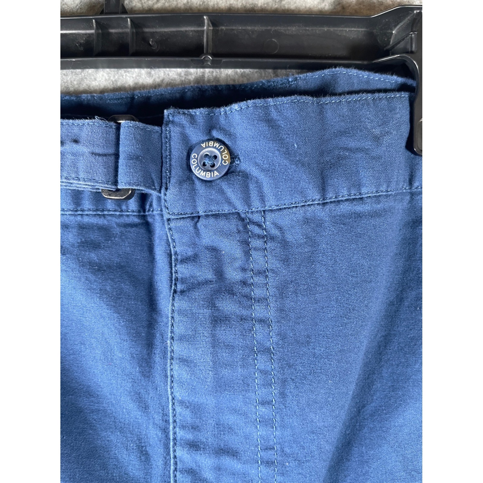 Columbia PFG Mens 4X Blue Performance Fishing Gear Cargo Shorts Navy 8 Inch In