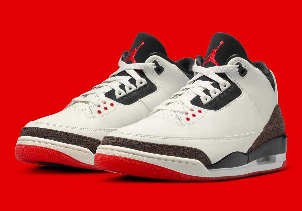 Nike Air Jordan 3 Retro OG World’s Best Dad Sail Black Red IF4396-103 Mens NEW