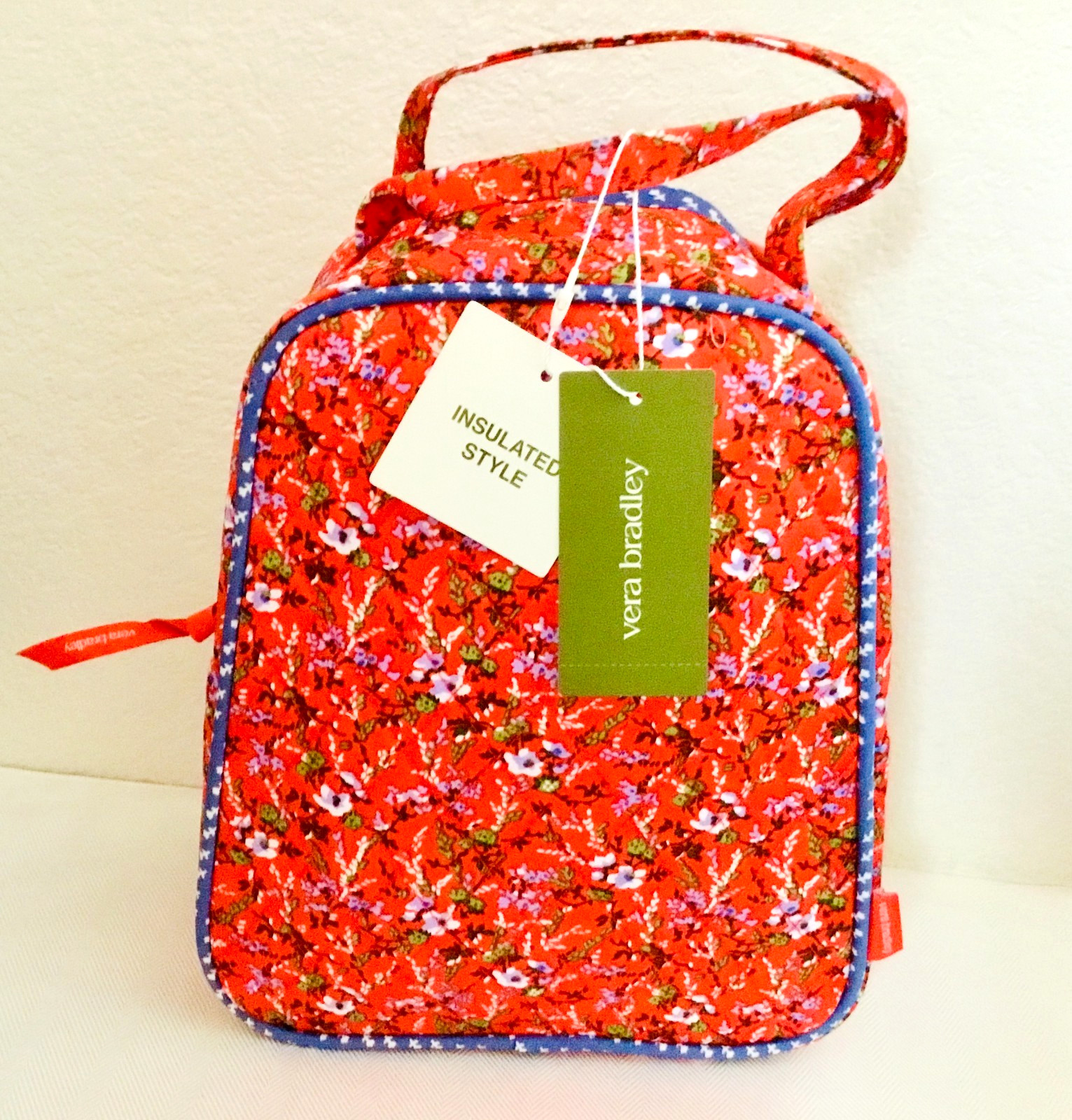Vera Bradley ~ “Wildflower Sprigs” ~ Lunch Bunch Bag ~ NWT