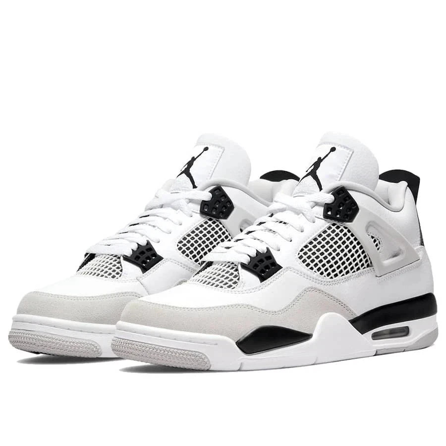 WOMEN’S Jordan 4 Retro Military Black White All Size US 5.5-11