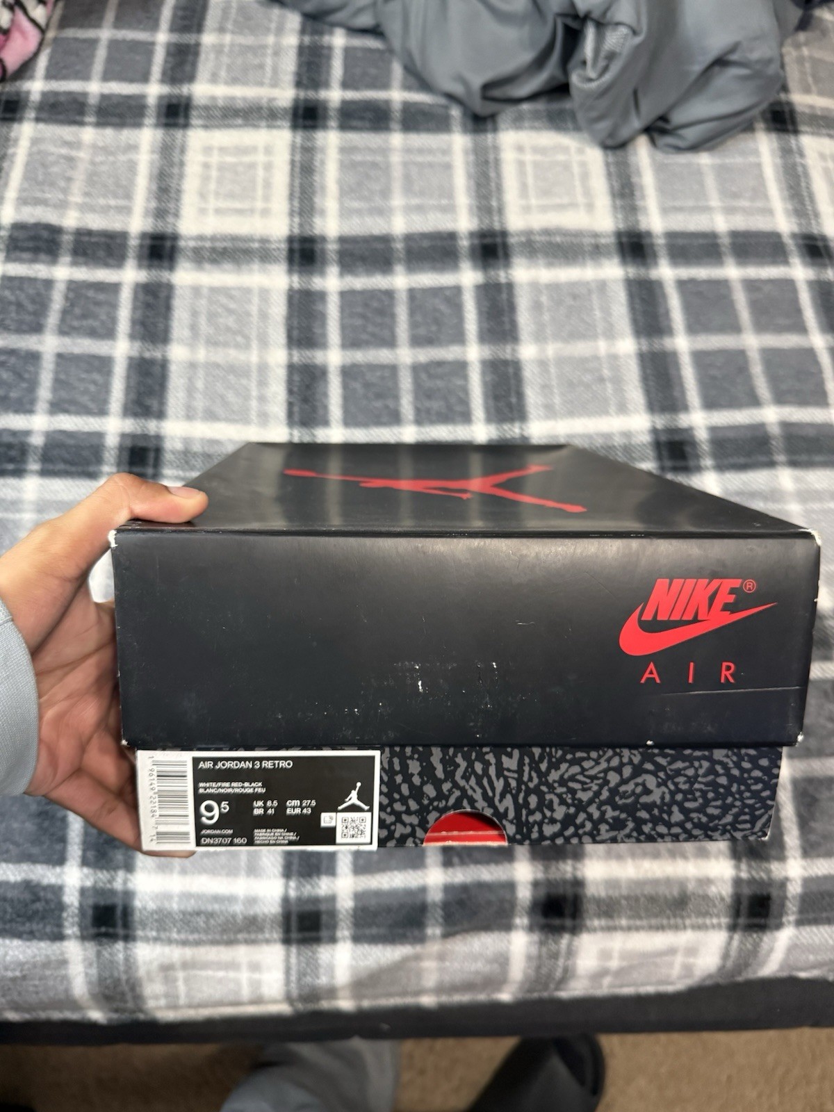 9.5M CLEAN Jordan Air Jordan 3 Retro Fire Red