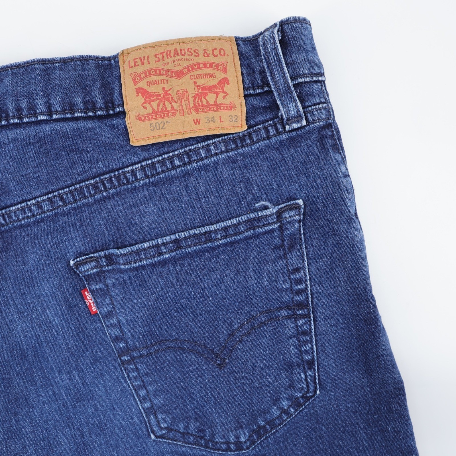 Levi’s 502 Regular Taper All Seasons Stretch Tech Jeans Blue Mens 34×31