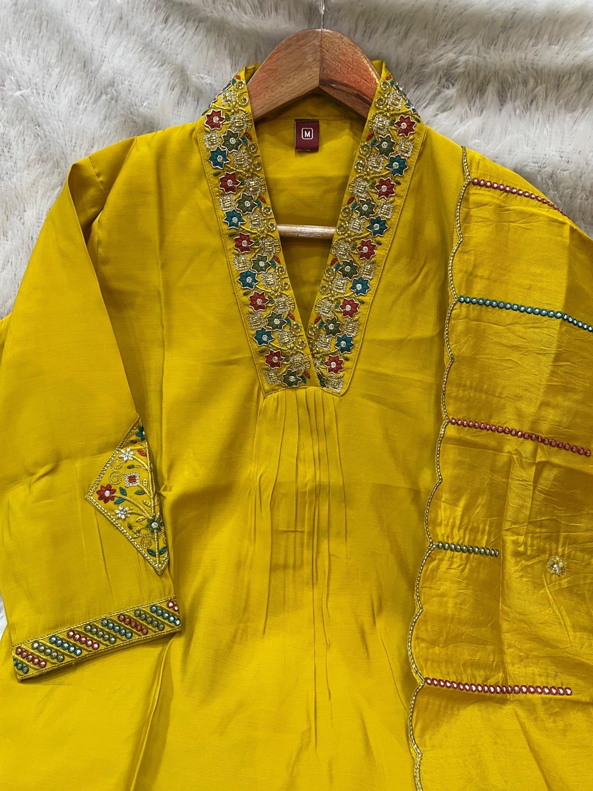 Indian Designer Beautiful Kurti Pant Set Bollywood Wedding Wear Salwar Kameez