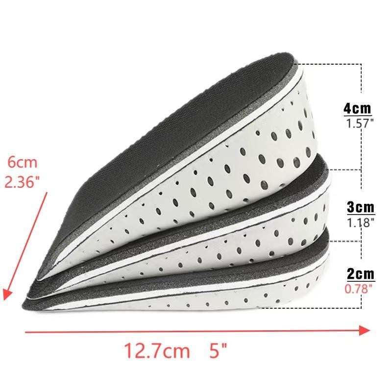 3.8cm Insert Shoe Pad Height Increase Cushion for Sneaker Boot Trainer Unisex