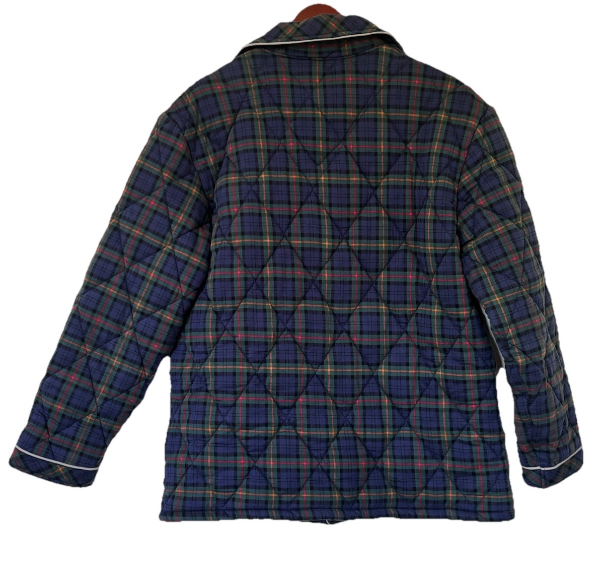 Quilted Plaid Women’s Jacket Sz XL CottageCore 100% Cotton Country Western