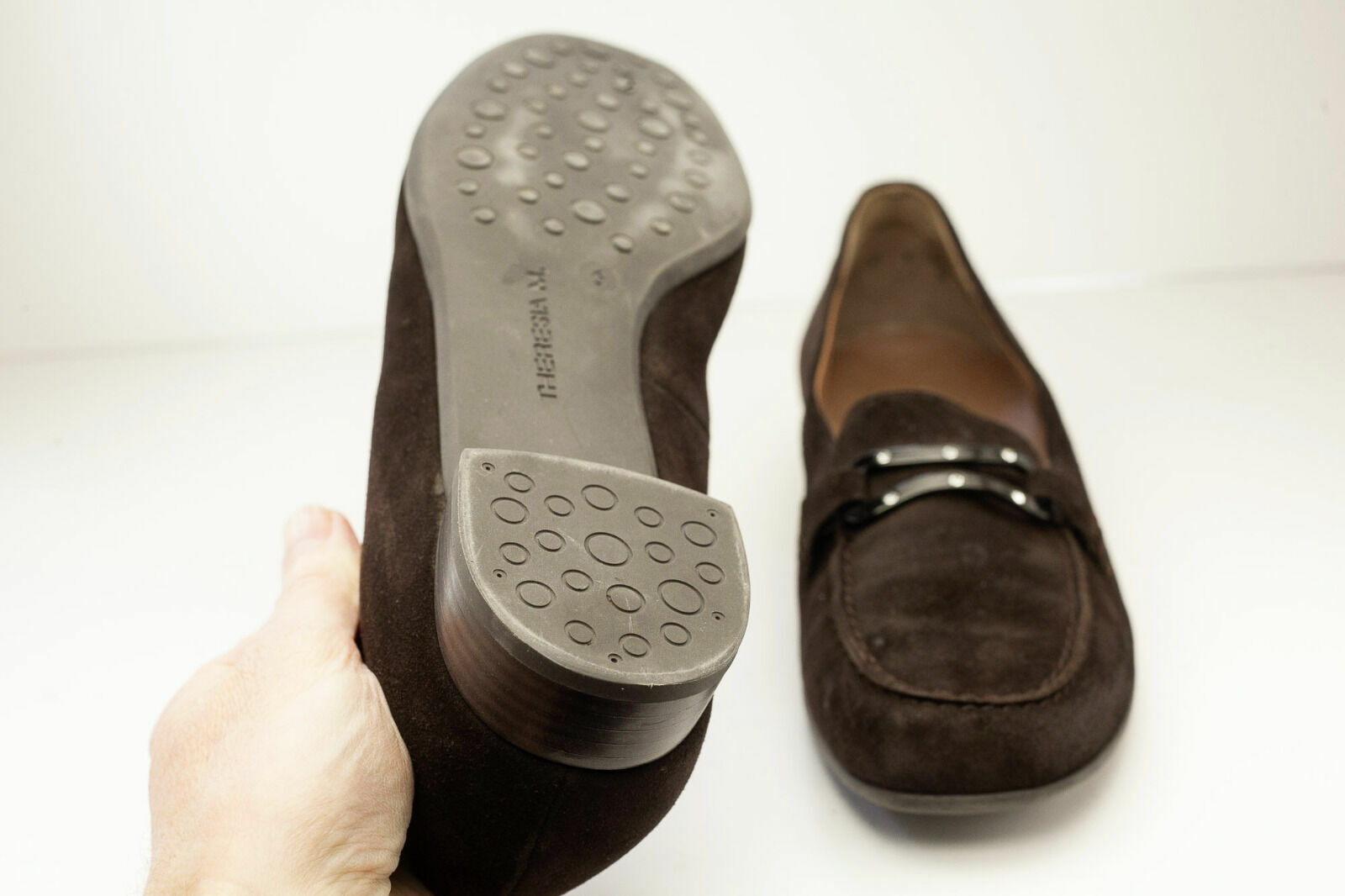 Theresia M. Brown Suede Loafers 8.5 Women’s
