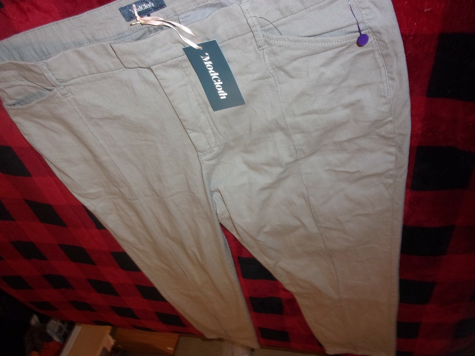NEW Modcloth Grey Pants size 28 (48″ waist) C60