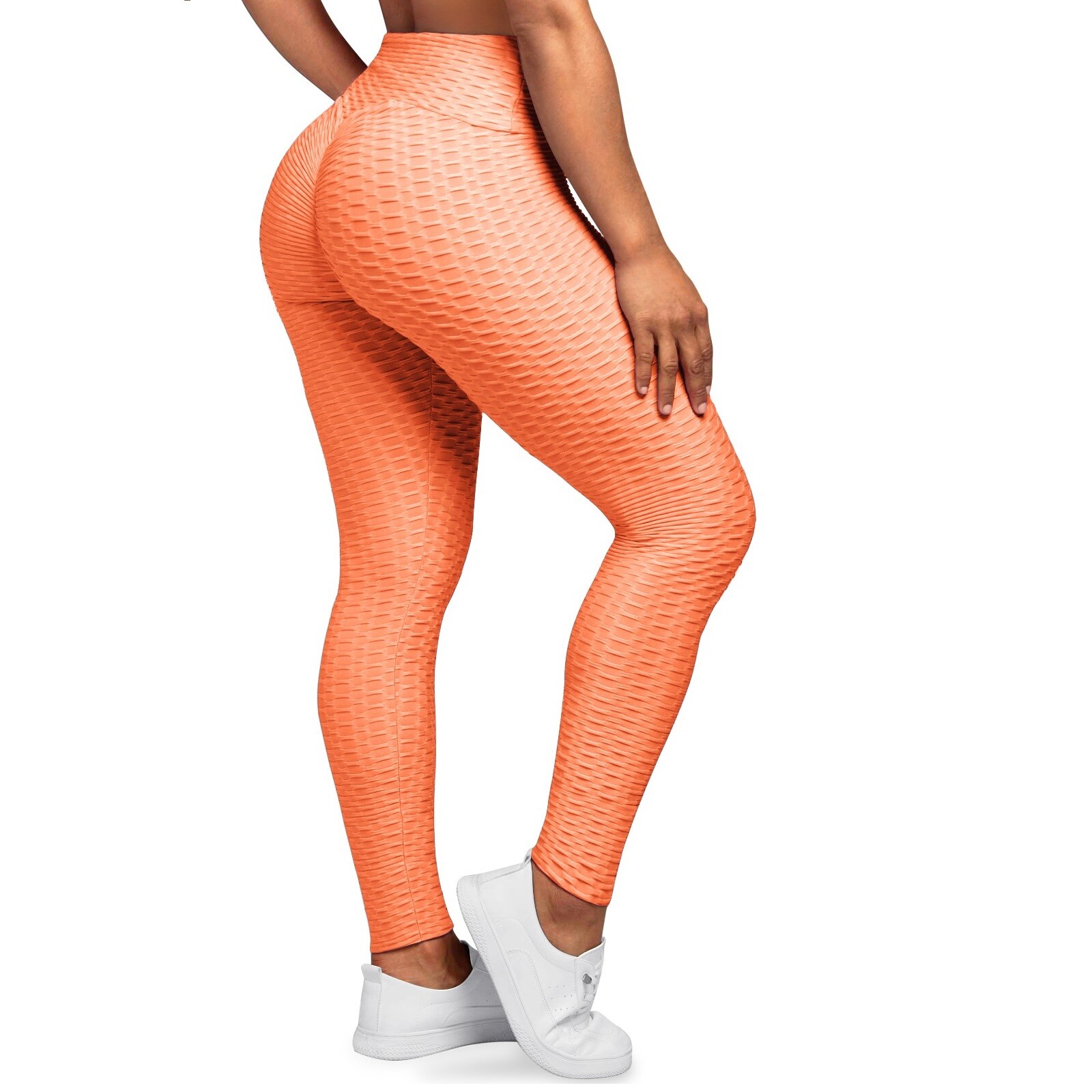 Women’s Butt Lifting Textured High Waist Ruched Scrunch Yoga Workout leggings