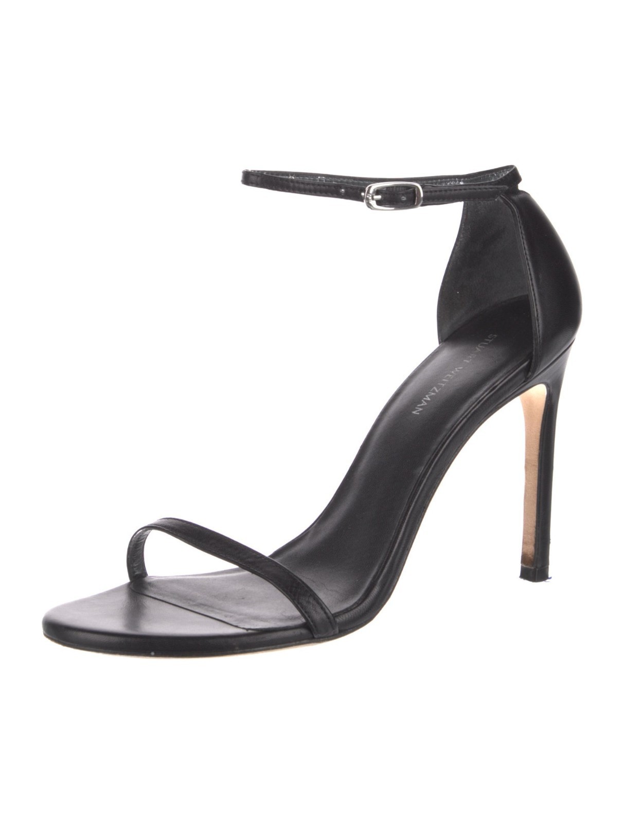 Stuart Weitzman Nudistsong US10.5 Black Nappa Leather MSRP $500CAD New W/O Box