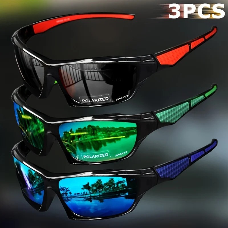 New 2025 Polarized Vertex Men AntiGlare Fishing Cycling Driving Sport Sunglasses