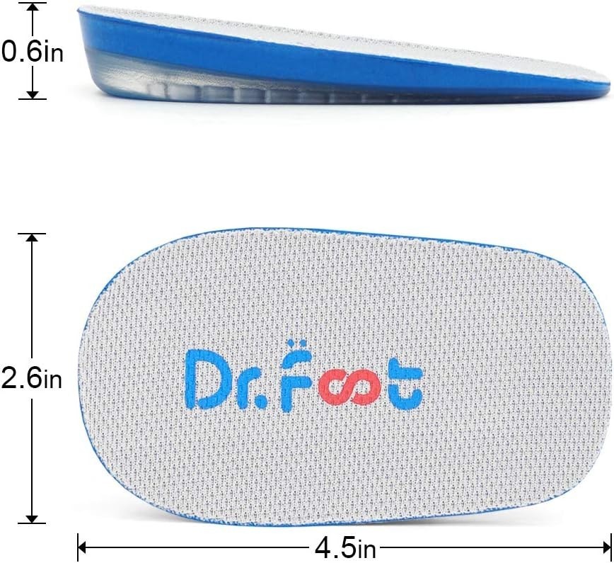 Anti-Slip Height Increase Insoles – Shock Absorbing Heel Lift for All Shoes