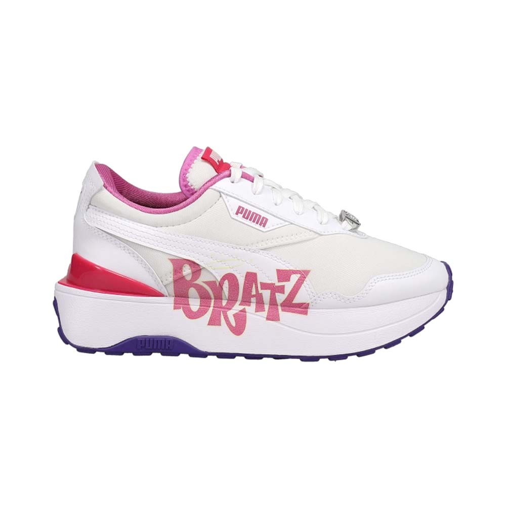 PUMA Bratz X Cruise Rider Lace Up Youth Girls White Sneakers Casual Shoes 38456